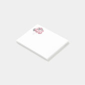 Glittery Balloon Bunch in roze en zilver Post-it® Notes (Schuin)