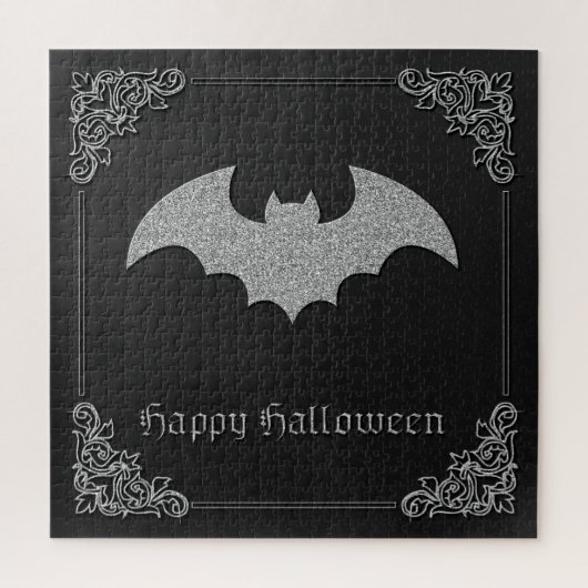 Glittery Bat Halloween Legpuzzel (Verticaal)