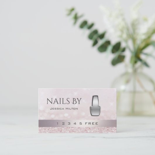 glittery bokeh , een trouwe glittery bokeh , een m klantenkaartje (Staand voorkant)