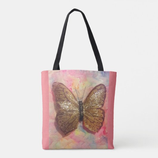 "Glittery Chic Butterfly Draagtas (Achterkant)