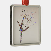 Glittery Dancer Metalen Ornament (Rechts)