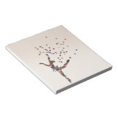 Glittery Dancer Notitieblok (Schuin)