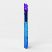 Glittery Dreamweaver Blue Monogram Case-Mate iPhone Case (Achterkant/links)