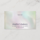 Glittery druppels cupcake-chef-banketbakkerij visitekaartje (Achterkant)