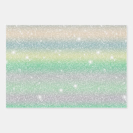 Glittery en Starry schattig cadeau 1 Inpakpapier Vel