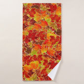 Glittery Fall Maple Feuilles (Serviette de bain)