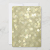 Glittery Gold Afstuderen Foto aankondiging (Achterkant)