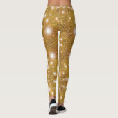 Glittery Gold brillant Leggings brillants (Dos)