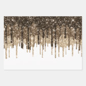 Glittery Gold Confetti Inpakpapier Vel (Voorkant 3)