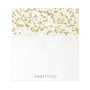 Glittery Gold Confetti Notitieblok