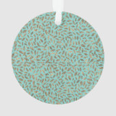 Glittery Gold Feathers Monogramme Nom de famille (dos)