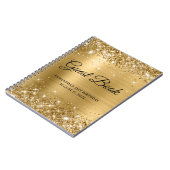 Glittery Gold Foil 21e Anniversaire Livre d'or (Côté gauche)