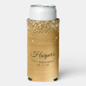 Glittery Gold Foil 21e verjaardag (Seltzer Voorkant)