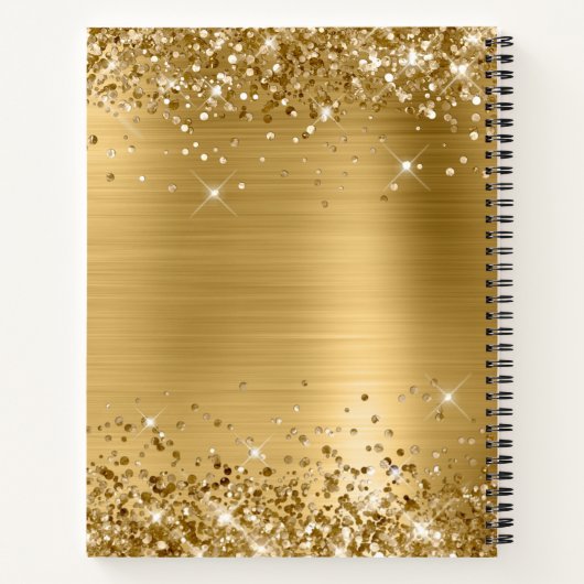 Glittery Gold Foil 30th Birthday Notitieboek (Achterkant)