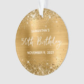 Glittery Gold Foil 50e anniversaire (devant)