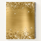 Glittery Gold Foil 60th Birthday Guest Notitieboek (Achterkant)