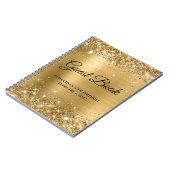 Glittery Gold Foil 75e Anniversaire Livre d'or (Côté gauche)