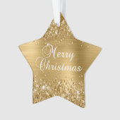 Glittery Gold Foil Joyeux Noël (devant)