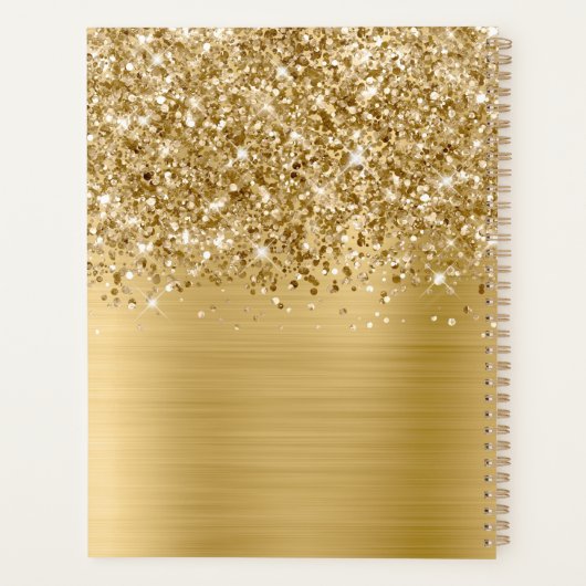 Glittery Gold Glam - Aangepast 2023 Planner (Achterkant)
