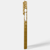 Glittery Gold Glam Name Case-Mate iPhone Case (Achterkant / Links)