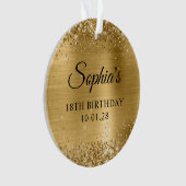 Glittery Gold Metallic 18e anniversaire Photo (devant)
