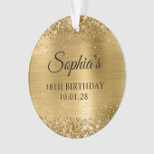 Glittery Gold Metallic 18e anniversaire Photo (devant)