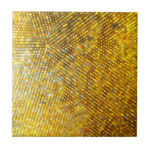 Glittery Gold Mosaic Tegeltje
