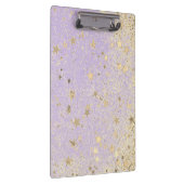 Glittery Gold Stars op een waanzinnige laptop Klembord (Rechts)