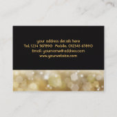 Glittery Gold Visitekaartje (Achterkant)