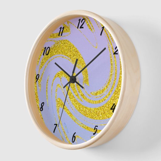 Glittery Gold Wave Pattern roze Paarse Ombre Cute (Hoek)