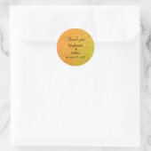 Glittery Gold Wedding Favor Label Cool Dank je (Tas)