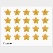 Glittery Gold Wedding Favor Label Cool Dank je (Vel)