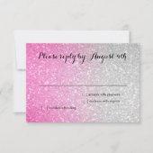 Glittery Gradient RSVP Hot Pink (Voorkant)