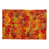Glittery Herfst Maple Leaves Kussensloop (Achterkant)