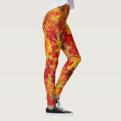 Glittery Herfst Maple Leaves Leggings (Rechts)