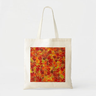 Glittery Herfst Maple Leaves Tote Bag