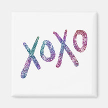 Glittery Hugs en Kisses Magnet
