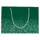 Glittery Hunter Green Schattige Bow Handtekening N Groot Cadeauzakje (Achterkant)