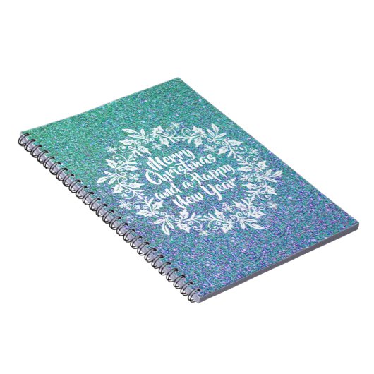 Glittery Joyeux Noël | CARNET (Côté Droit)