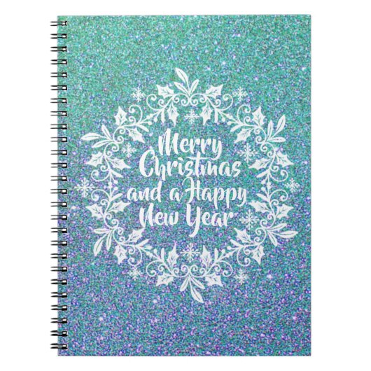 Glittery Joyeux Noël | CARNET (Devant)