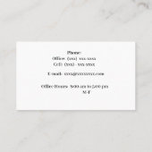 Glittery Lady Justice Lawyer Visitekaartjes (Achterkant)