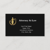 Glittery Lady Justice Lawyer Visitekaartjes (Voorkant)