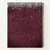 Glittery Lavender Silver Sketch Book Notitieboek (Achterkant)