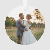 Glittery Light Blue Foil Notre 1ère photo de Noël (dos)