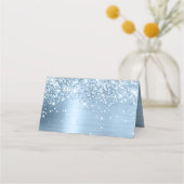 Glittery Light Blue Folie Blank (Achterkant)