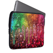 Glittery (looking) Laptop Computer Electronics Bag Sleeve (Voorkant Rechts)