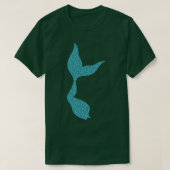 Glittery Mermaid Tail T-shirt (Design voorkant)