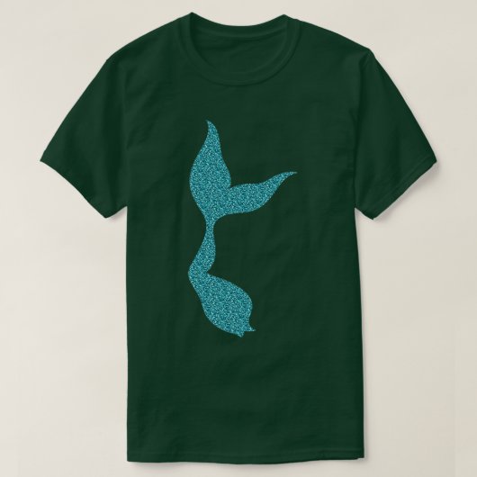 Glittery Mermaid Tail T-shirt (Design voorkant)