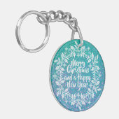 Glittery Merry kerst | SLEUTELHANGER (Voorkant Links)