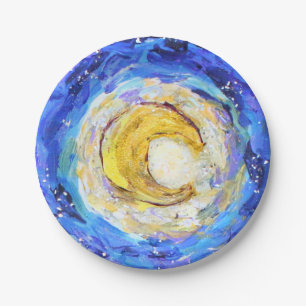 Glittery Moon Paper Borden Papieren Bordje